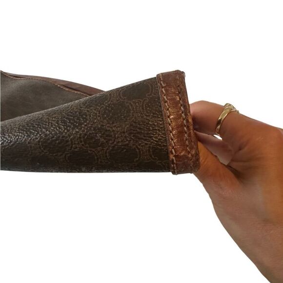 Celine Brown Patterned Toiletry Bag - Picture 5 of 9